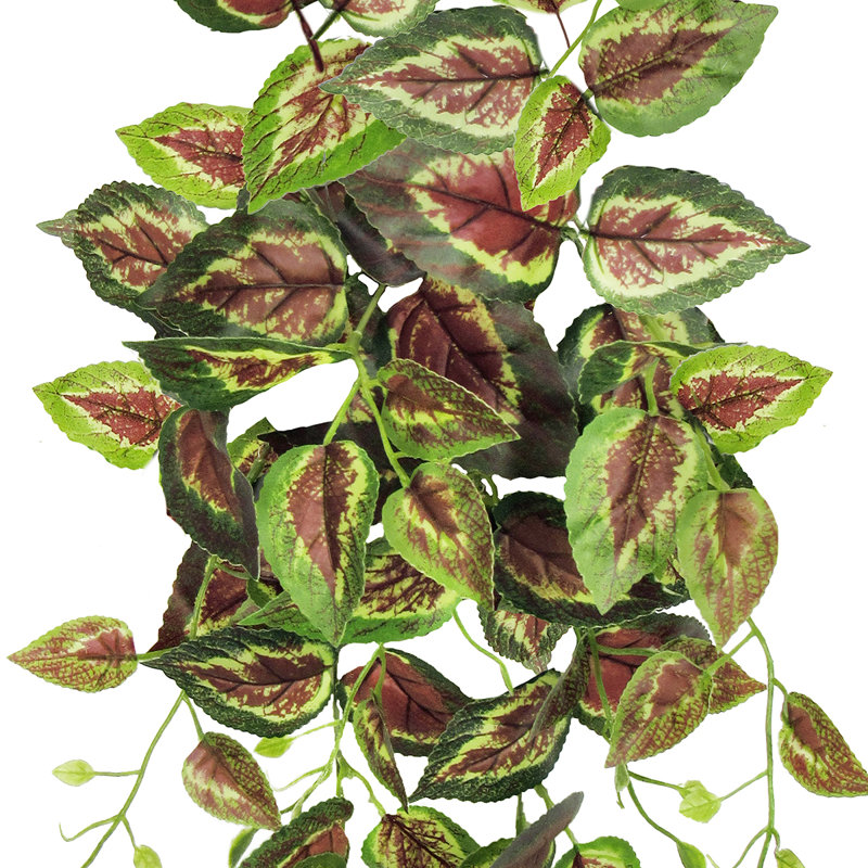 Artificial Coleus Ivy Hanging Plant, 24" H x 12" W x 6" D