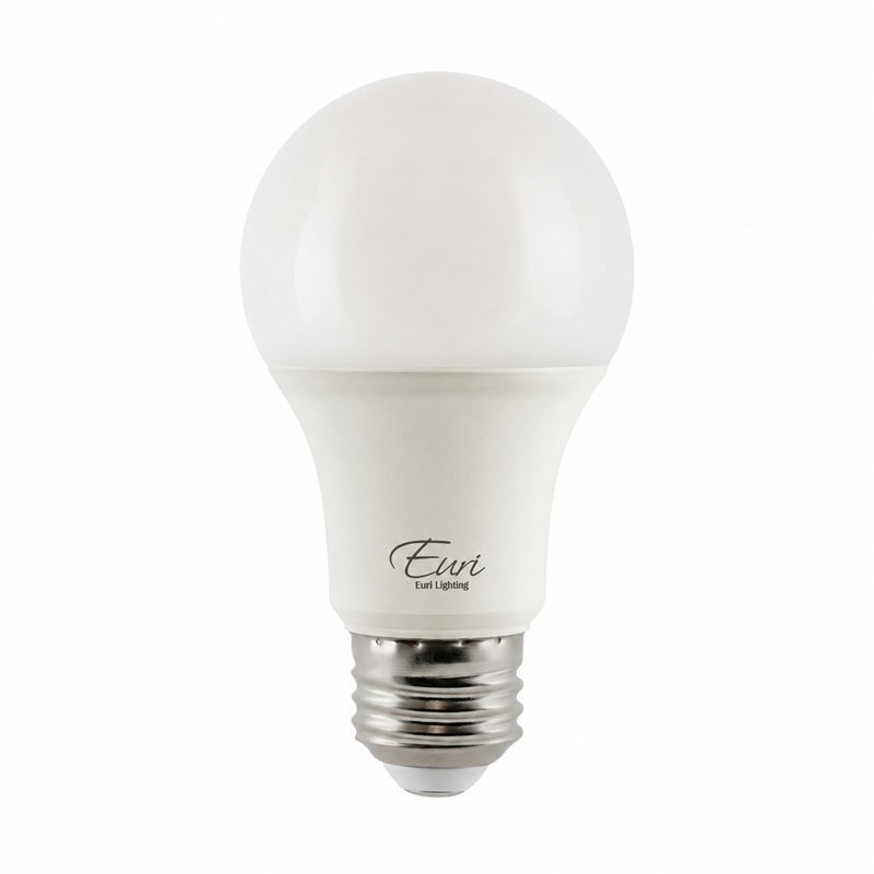 Ampoules DEL Euri Lighting A19, 5 W, 450 lm, équivalent 40 W, 4 000 K, culot E26, dimmables, homologuées CEC/JA8 et UL, ensemble de 2