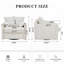 Fauteuil d'appoint pivotant en tissu chenille pivotant à 360 °