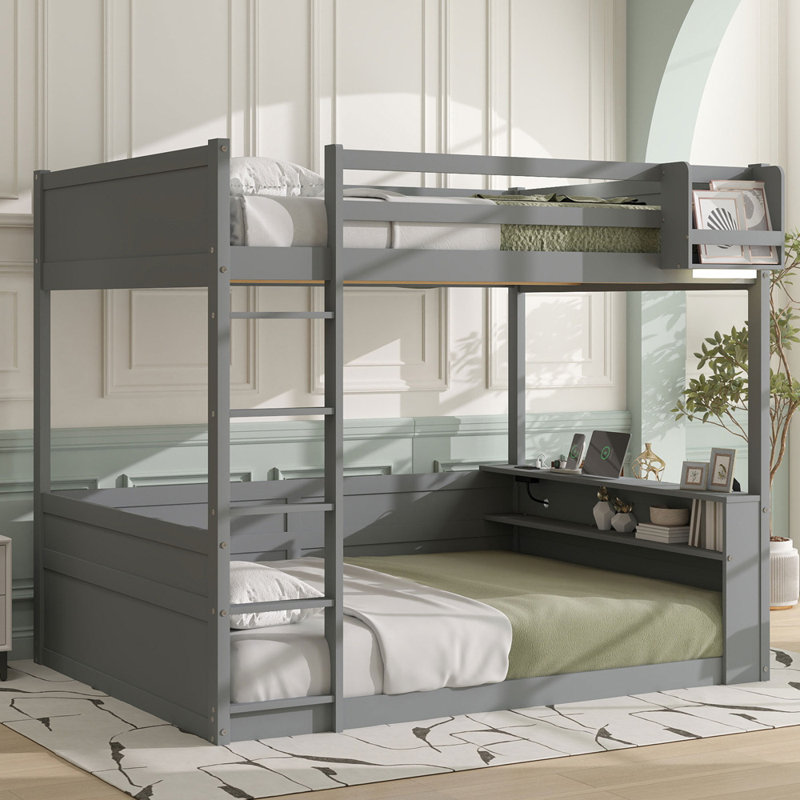Queen Solid Wood Standard Bunk Bed