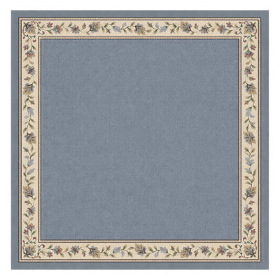 Alminus Symphony Lapis Floral Area Rug