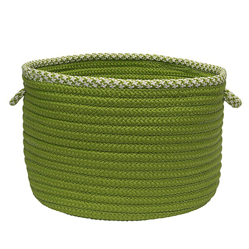 Panier en tissu, H 12 po x l 18 po x P 18 po, Lime