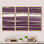 «Shabby Watercolor On Mauve III», ensemble d'art mural encadré sur toile Shabby Elegance