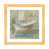 Toile avec cadre en bois beige