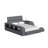 Avabella Side Bookcase In Grey Pu