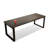 Black rectangular solid wood desk-1452694770