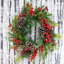 Faux PVC 46cm Christmas Wreath