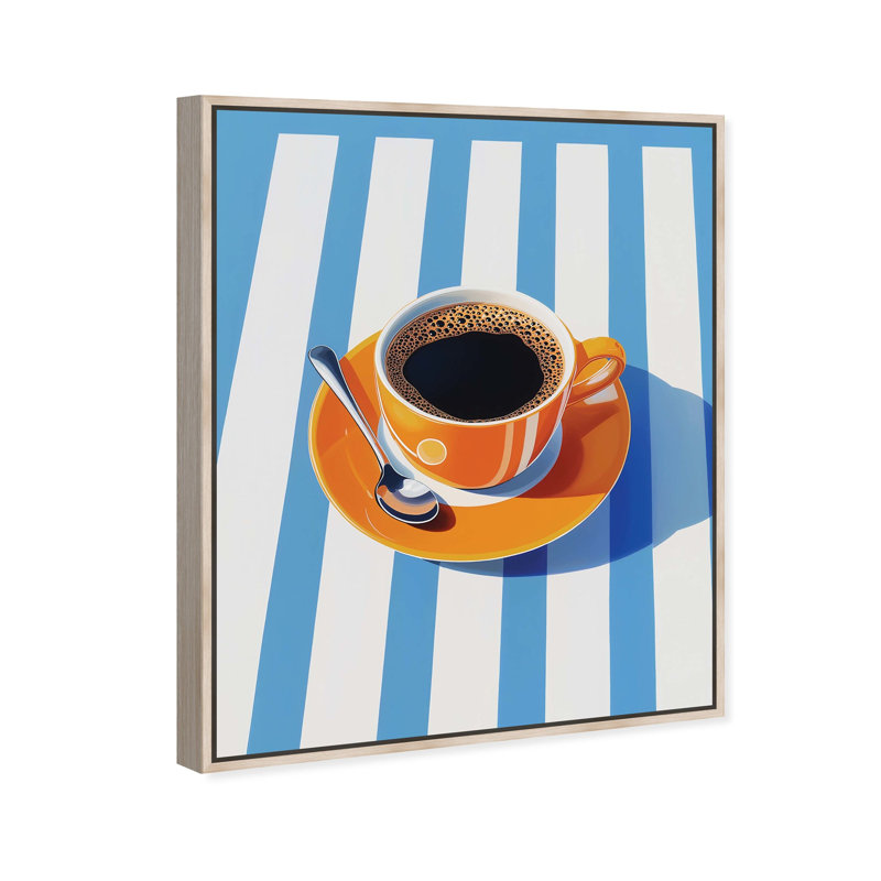 Oliver Gal Depth in a Cup Food & Beverages - Framed Acrylic Glass Wall Art, 31" H x 25" W