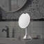 simplehuman 8" Round Sensor Makeup Mirror with Touch-Control Brightness, 5X Magnification, Cordless-1244726291