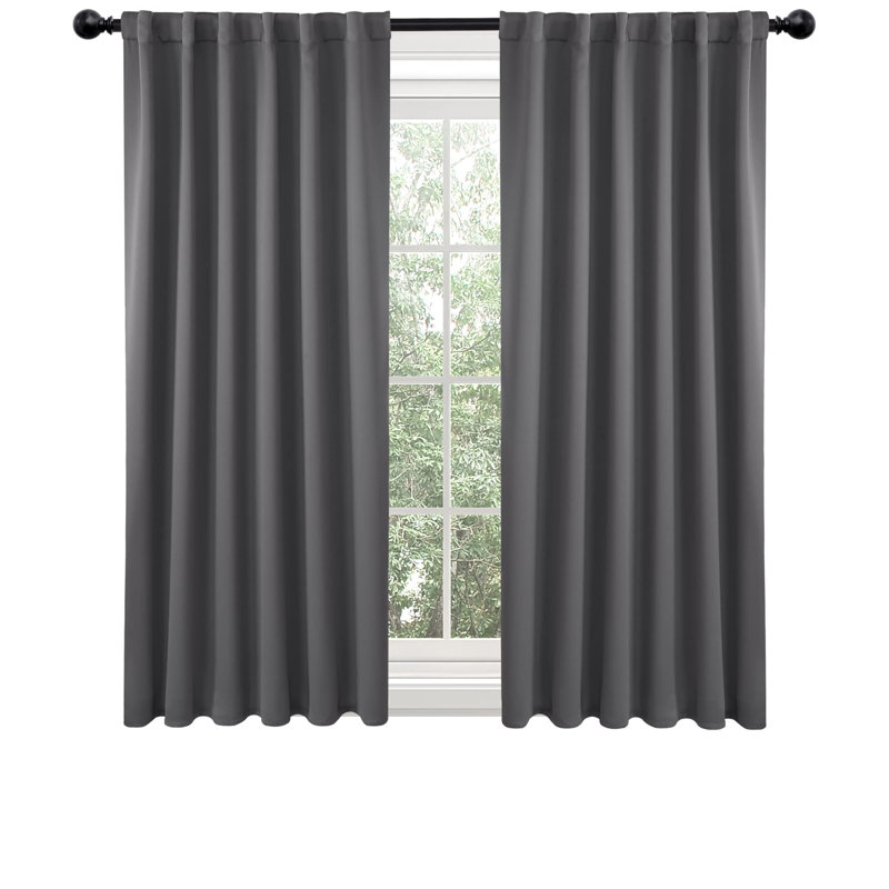 Rideaux occultant et isolant Darlington, Gris foncé, l 52 po x L 45 po