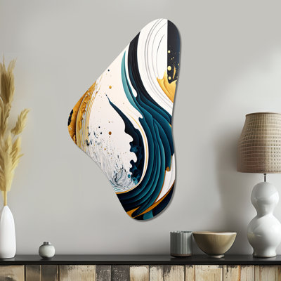 Claudiane - Abstract Boomerang Shape Assymterical Metal Wall Art