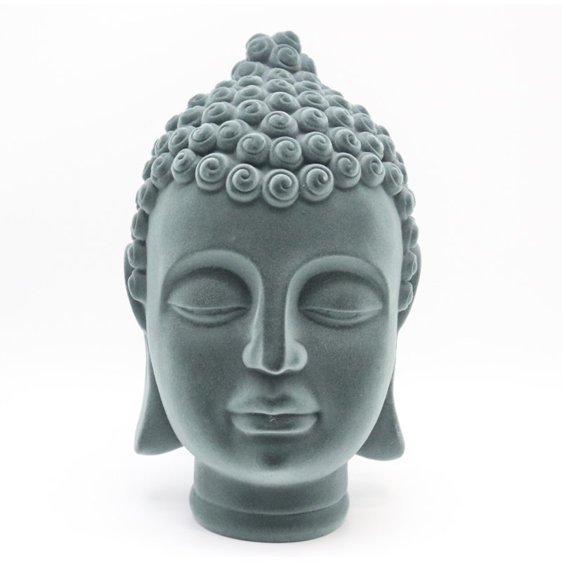 Sculpture de bouddha Flock Design, gris