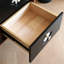 Table de buffet en verre