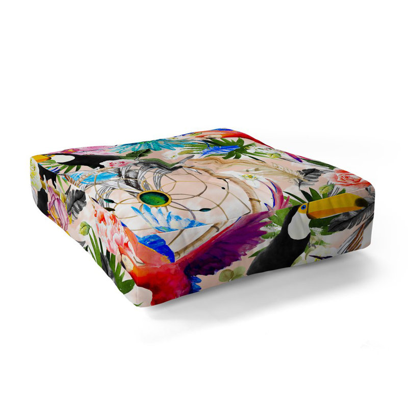 Coussin de plancher boho tropical marta barragan camarasa