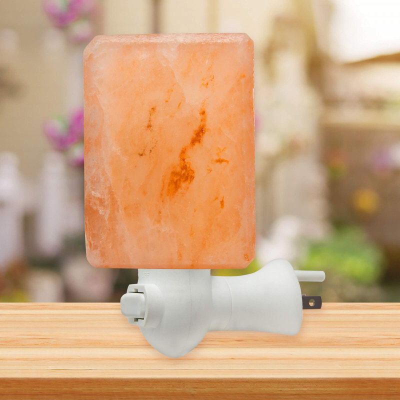 Éclairage de nuit 2 lumières sel himalaya