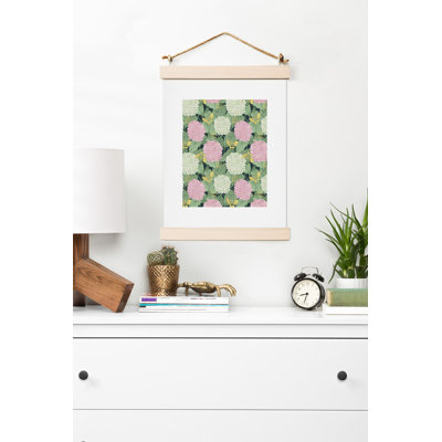 «Hydrangea And Butterflies», impression