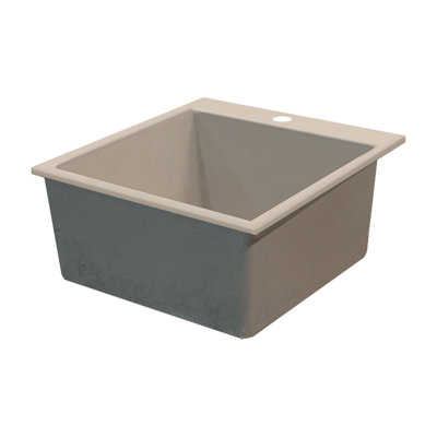 22.44'' L Single Bowl Granite Kitchen Sink
