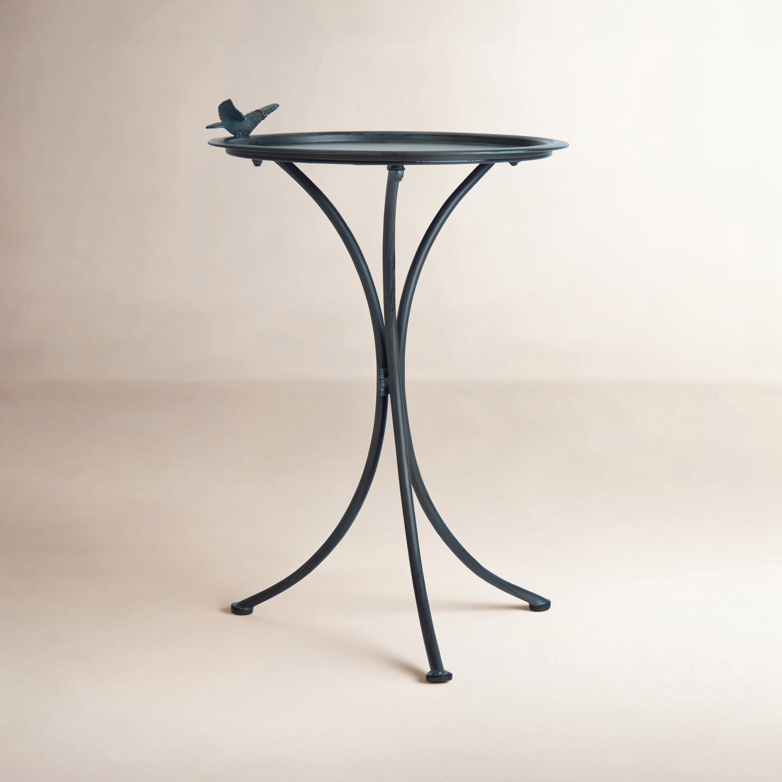 Allison Metal Fountain Birdbath, Ant Gray