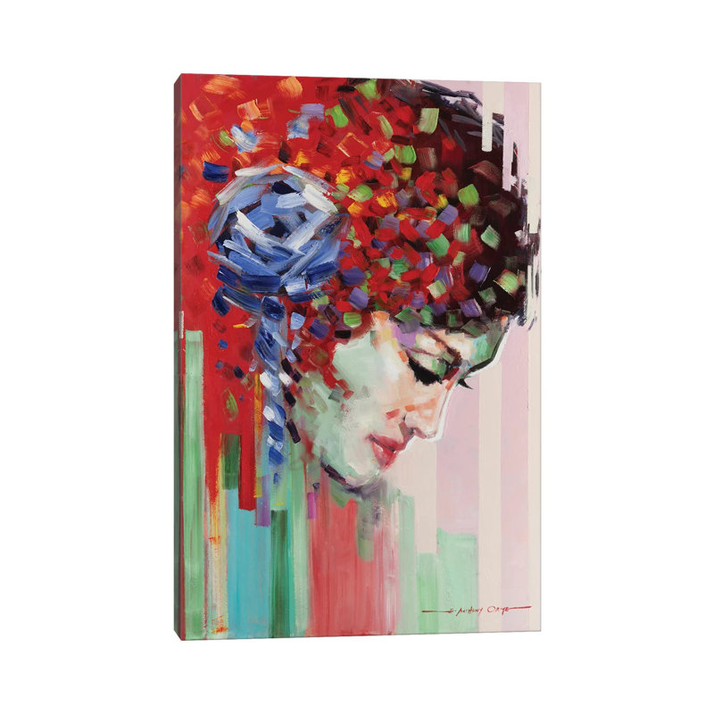 Confetti Girl III by E.A. Orme - Wrapped Canvas Print, 30.48cm H x 30.48cm W