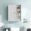 Armoire de salle de bain murale améliorée avec charnières à fermeture douce et rangement polyvalent, parfait pour organiser vos essentiels et économiser de l'espace-1347816072