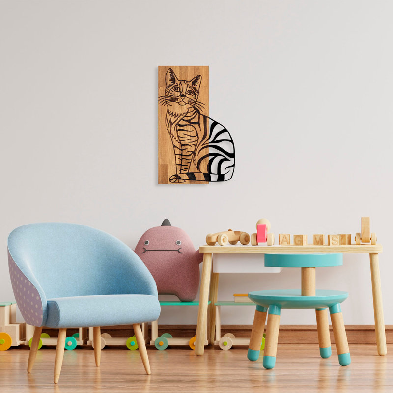 Accessoire mural décoratif en bois