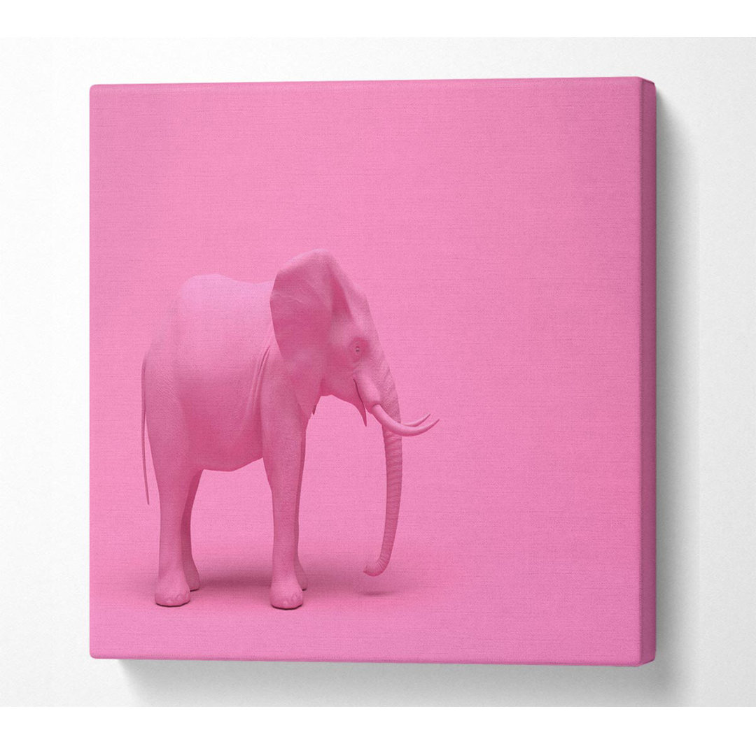 Der rosa Elefant - Kunstdrucke auf Leinwand