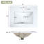 Meuble-lavabo mural moderne 24 po avec 2 tiroirs-99790495