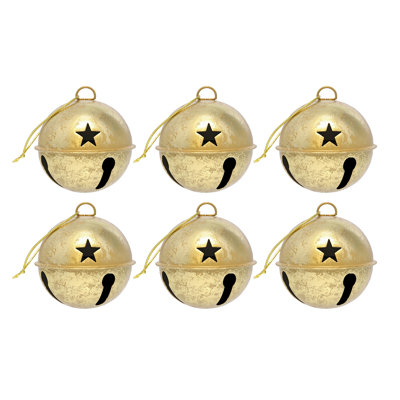 3.35'' Metal Astrology & Stars Ball Ornament