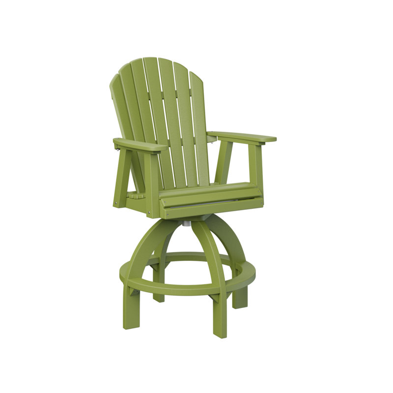 Berlin Gardens Comfo Back Tropical Swivel Chair, Kiwi Green, 26.5"