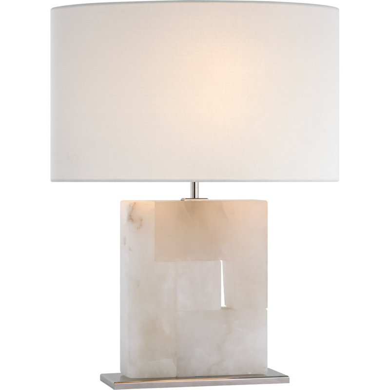 Ian K. Fowler Ashlar Medium Table Lamp, Polished Nickel