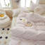 Ensemble de housse de couette en coton multicolore à volants-109792749-109792754