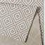 Flat Weave, Indoor & Outdoor Carpet, Living Room, Terrace, Balcony, Diamond Pattern - Grey-21876666