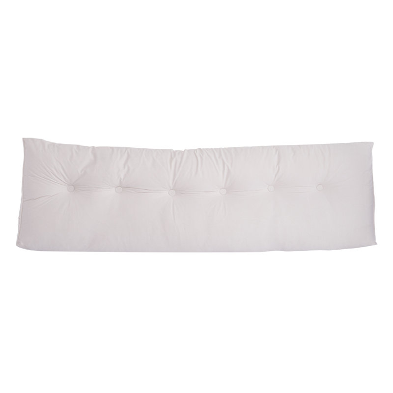 Upholstered Cotton Kingsize (5') Headboard, 180cm W  x 50cm D, White