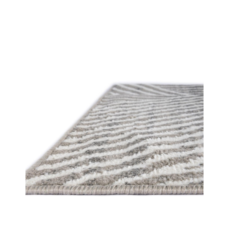 Latitude Run® Orkla Nikolis Rug Gray, Rectangle 9' x 12'