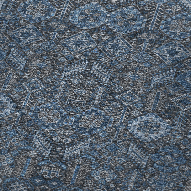 Jeté bohémien Addison, Bleu
