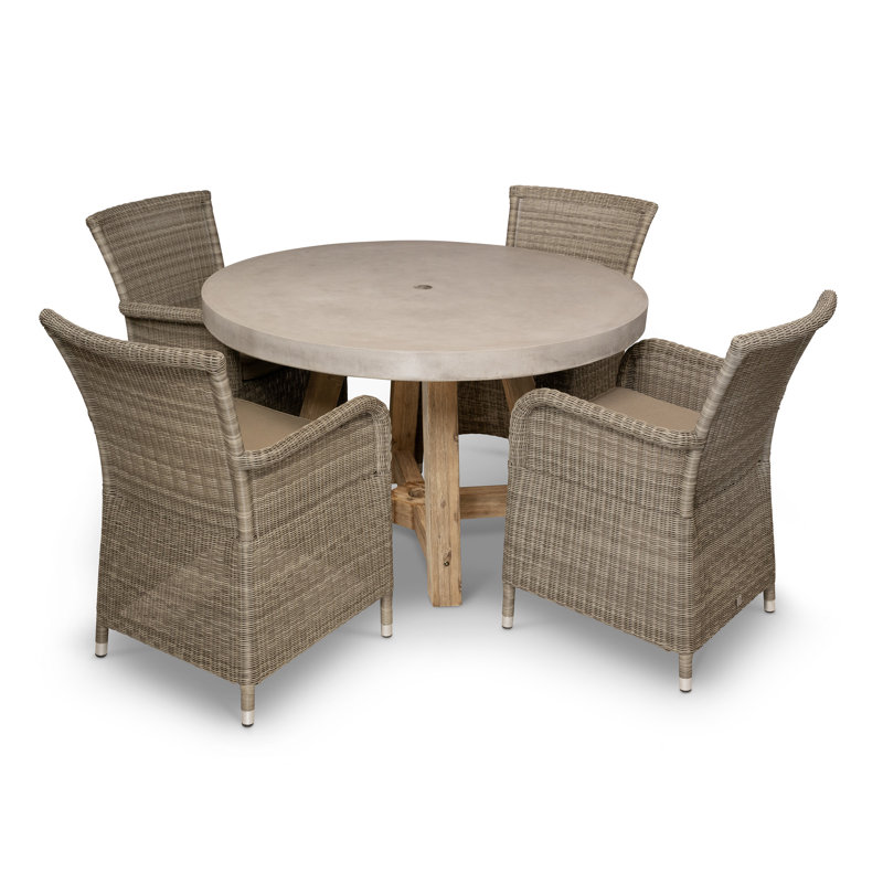 Bridge 47" Round 4 Seat Dining Set