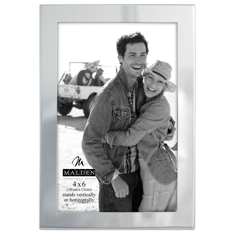 Essentials Silver Metal Matte Picture Frame, 4" x 6"