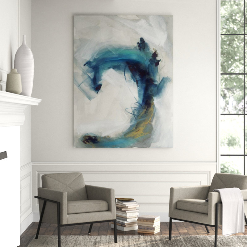 Flow Of Motion II Painting by Janice Sadler, 40" H x 30" W, Outdoor