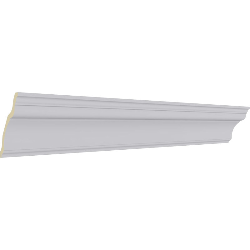 Traditional White Polyurethane Crown Moulding 94.5"