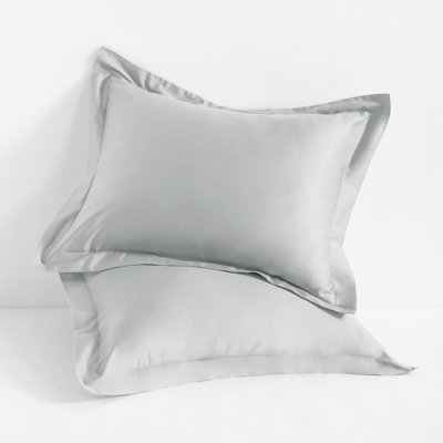 Egyptian-Quality Cotton Sham Covers, 500 Thread Count Cotton Sateen Square Pillow Covers - NTBAY