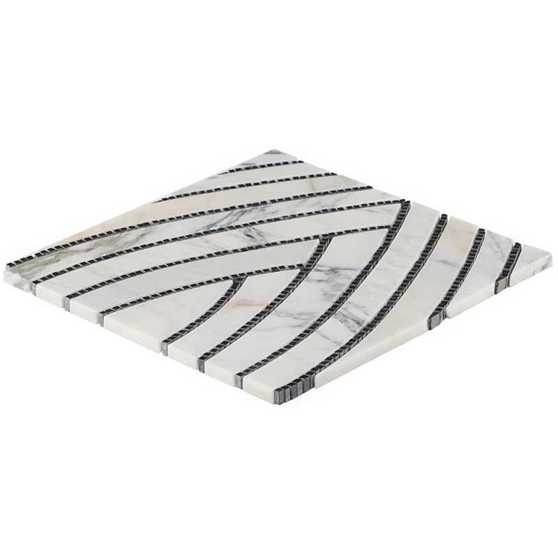 Krista Watterworth New Palm Beach 12x12 Polished Marble Mosaic Tile