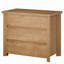 Table de chevet 32 po avec 3 tiroirs, grande table de chevet brun rustique avec beaucoup de rangement pour la chambre à coucher et le salon