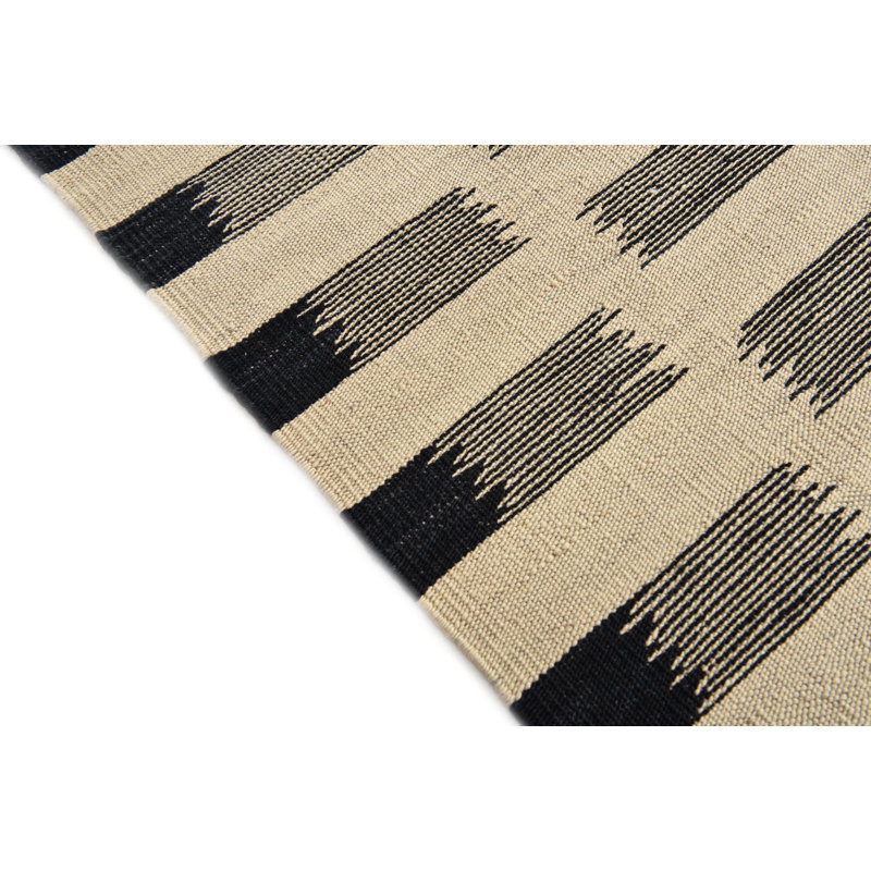 Tapis noir et blanc Newsom