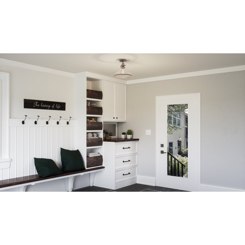 Grant 1-Light Brushed Nickel Semi-Flush Mount Light