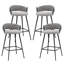Upholstered Counter Stool With Metal Frame-282813083-282813079