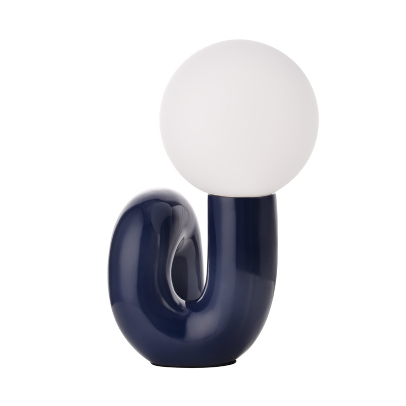 Lampe de table en résine Verda, Bleu