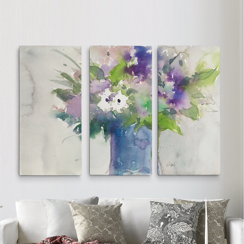 3 pièces, reproduction sur toile, H 40 po x l 60 po x P 1,5 po