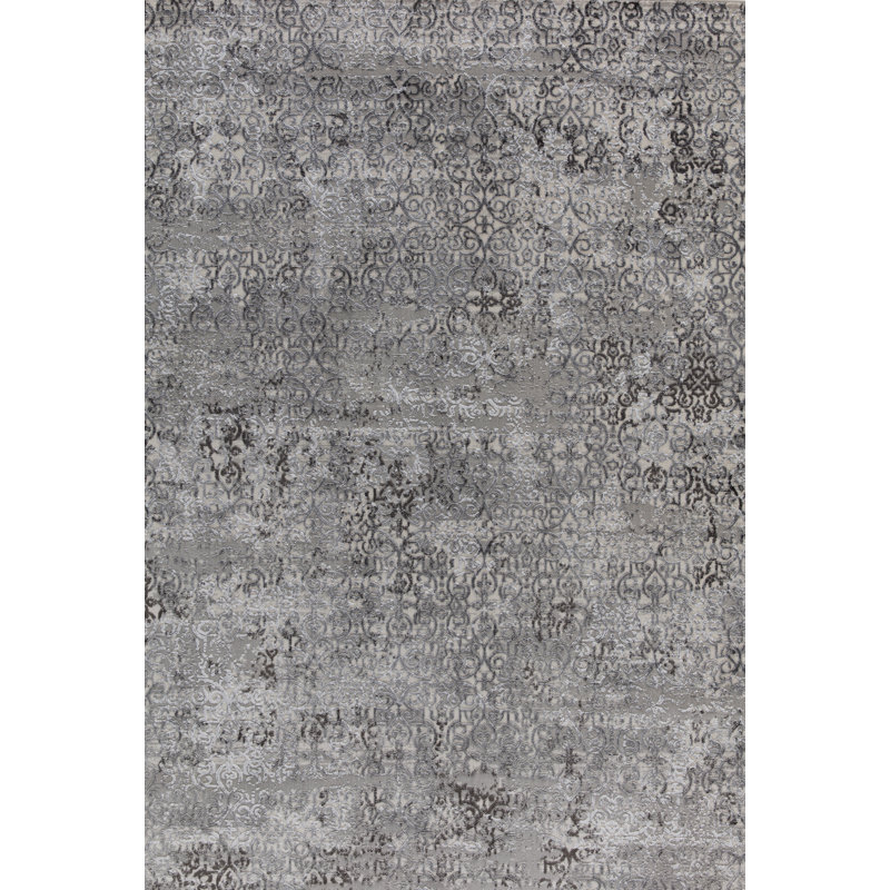 Brinkerhoff Damask Indoor Rug, Rectangle 7'10" x 10'10"