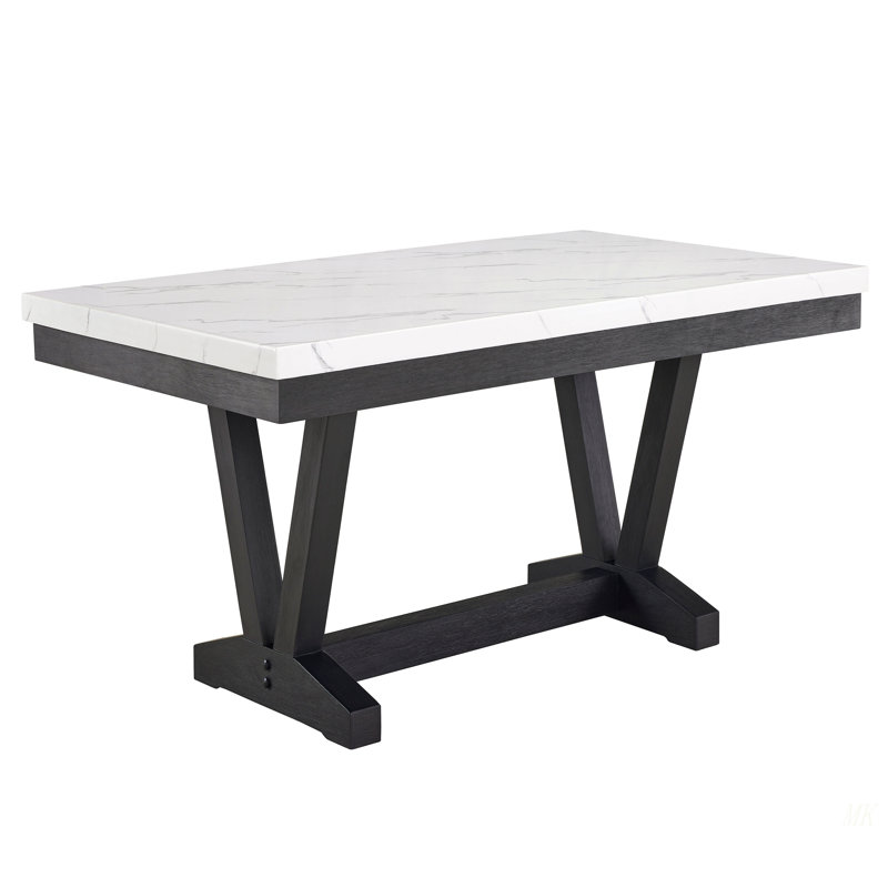 Table de salle à manger 1Pc, Blanc, 30.55"