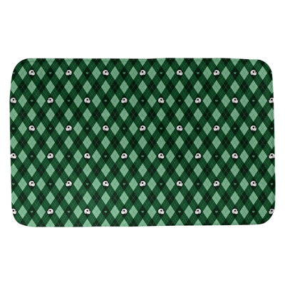 Tapis de bain argyle crânes Avicia